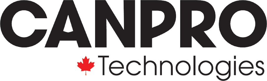 Canpro Technologies text logo with red maple leaf