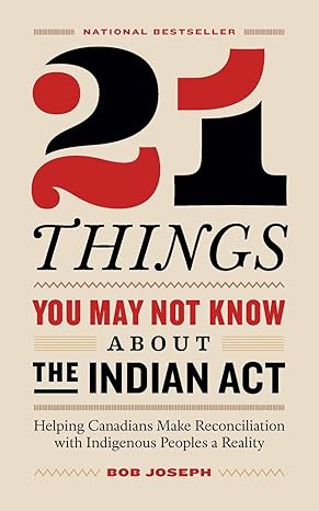 21 things you may not know about the indian act book cover with red and black stylized typography