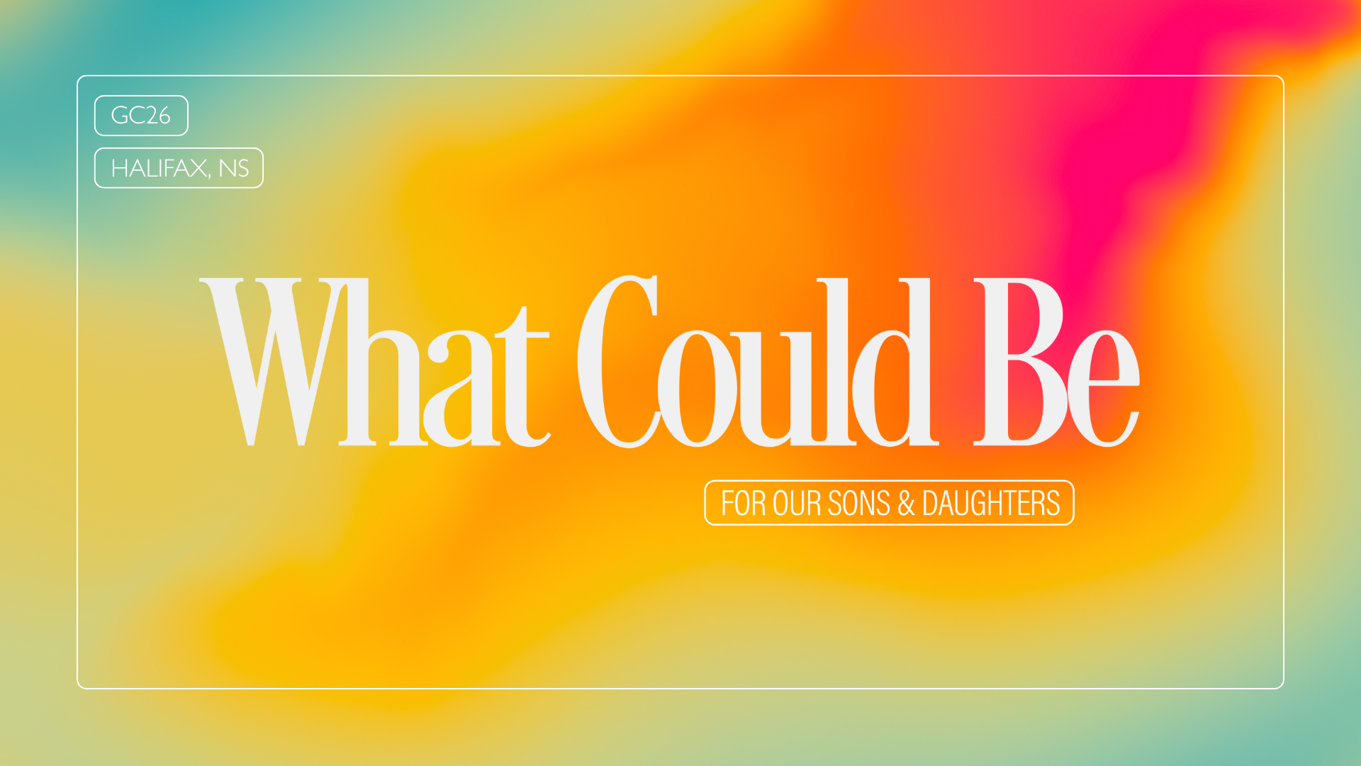 Join us for General Conference 2026 May 4-6 2026 in Halifax Nova Scotia overlaid on a picture of boats docked in the Halifax harbor