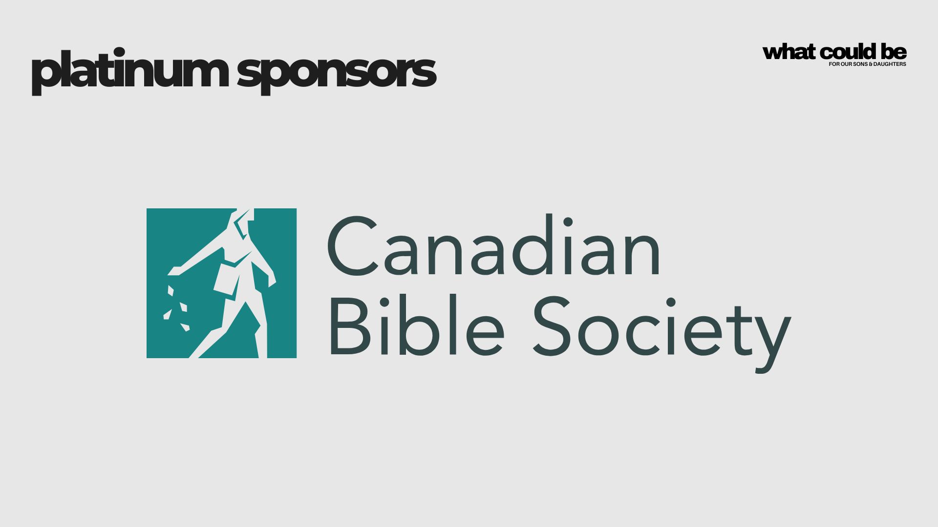 General Conference 2026 Platinum Sponsor - Canadian Bible Society