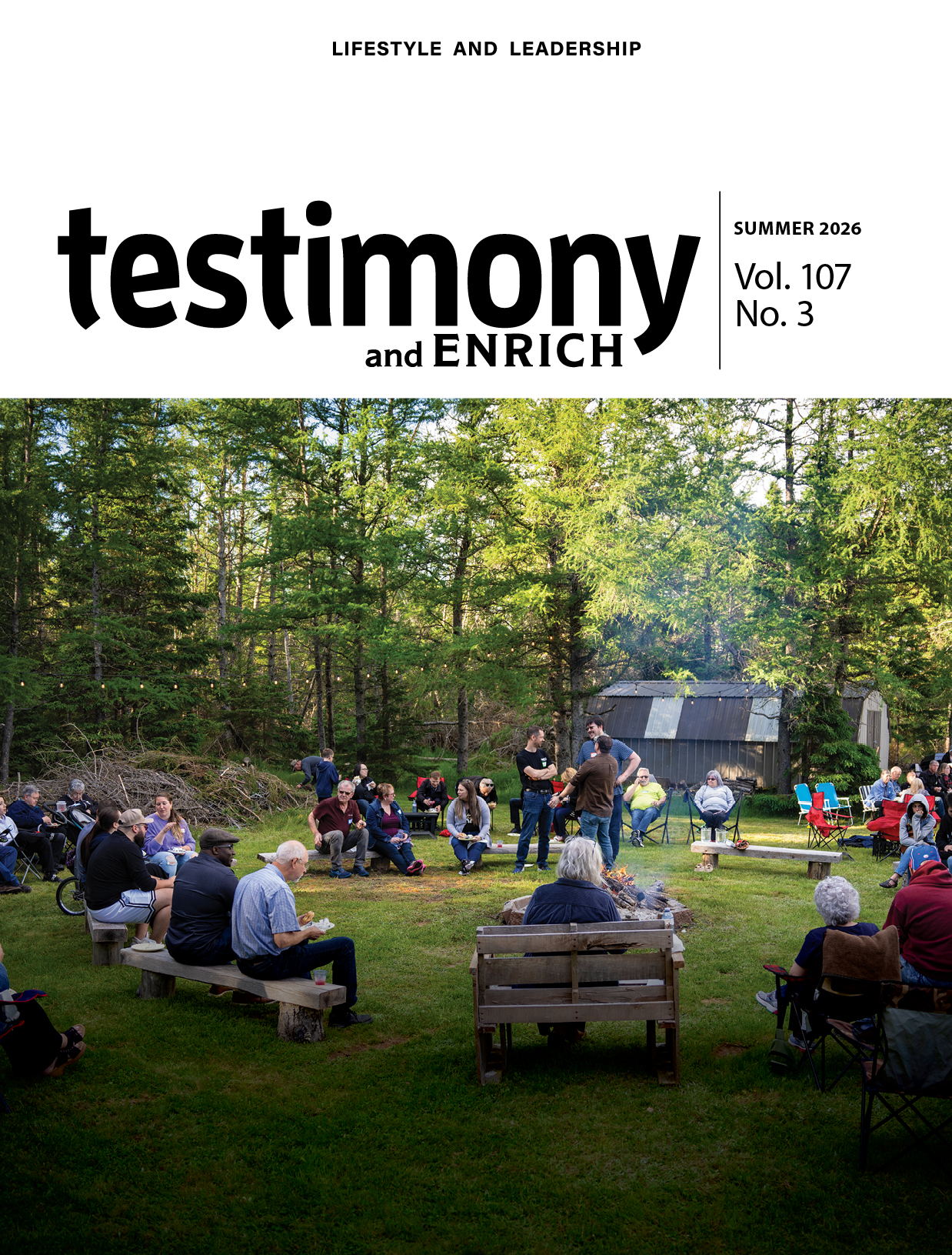Cover of the Summer 2026 issue of testimony/Enrich.