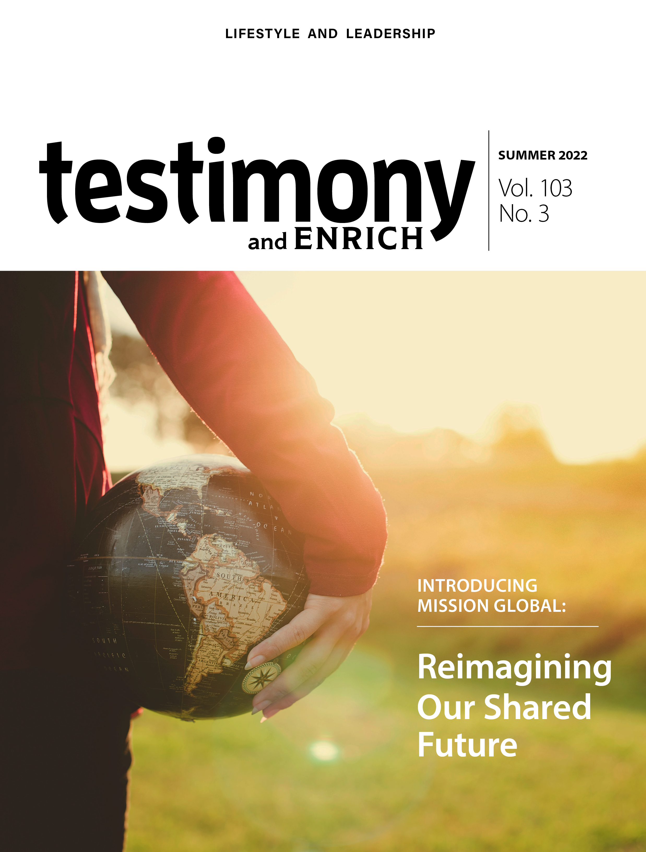 Cover of Summer 2022 issue of testimony/Enrich.